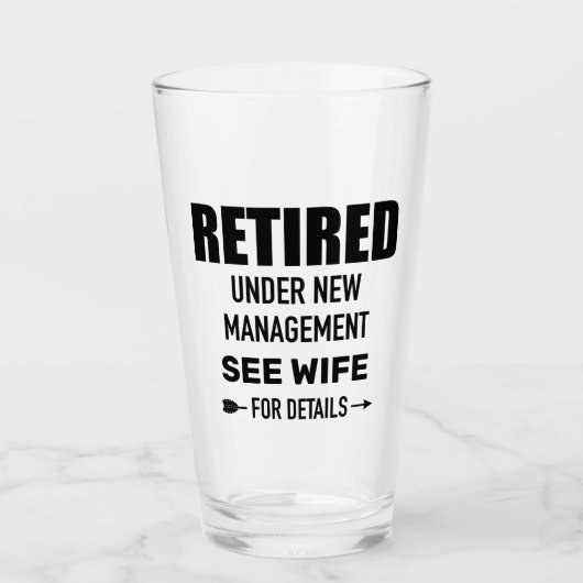 Ruhig unter neuer Verwaltung Siehe Ehefrau T - Shi Glas (Vorderseite)