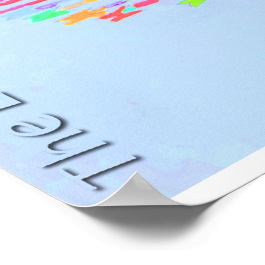 ruhig, voller Pfeile Poster (Ecke)