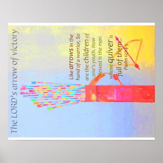 ruhig, voller Pfeile Poster (Vorne)