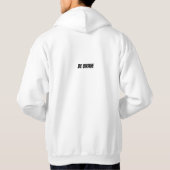Ruhig Weiße Grafik Kapuzenpullover – Unisex Pullov Hoodie (Rückseite)
