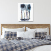Ruhige Abstrakte Bäume Leinwanddruck (Insitu (Schlafzimmer))