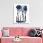 Ruhige Abstrakte Bäume Leinwanddruck (Insitu (Wohnzimmer))