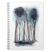 Ruhige Abstrakte Bäume Notizblock (Vorderseite)