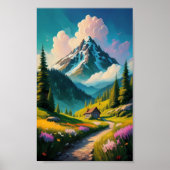 Ruhige Alpenumgehung Poster (Vorne)