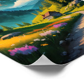 Ruhige Alpenumgehung Poster (Ecke)