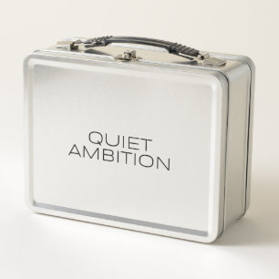 Ruhige Ambition Minimalist Isoliert Metall Brotdose