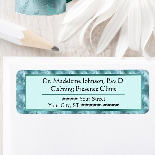 Ruhige Aquamarine Schuppenflechte Psychotherapie o