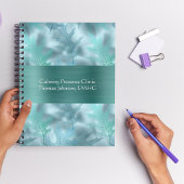 Ruhige Aquamarine Schuppenflechte Psychotherapie o Notizblock