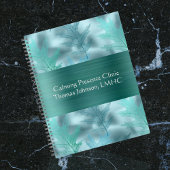 Ruhige Aquamarine Schuppenflechte Psychotherapie o Notizblock