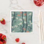 Ruhige Asiatische Bambusblüte  (7) Serviette (Beispiel)