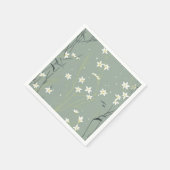 Ruhige Asiatische Bambusblüte (8) Serviette (Ecke)