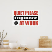 Ruhige Ausbildung am Arbeitsplatz Poster (Küche)