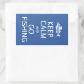 Ruhige behalt & Go Angelaufkleber Rechteckiger Aufkleber (Tasche)