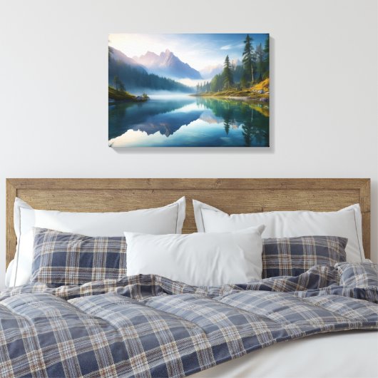 Ruhige Berglandschaft Leinwanddruck (Insitu (Schlafzimmer))