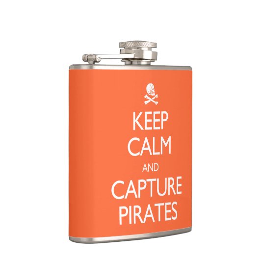 Ruhige Bilder behalten und Piraten in beliebiger F Flachmann (Rechts)