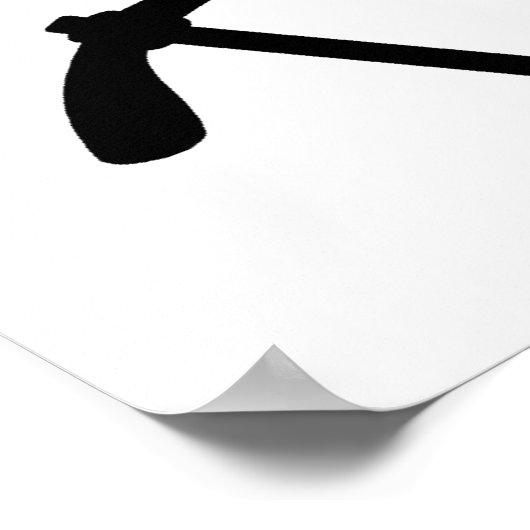 Ruhige Bitte Geologe am Arbeitsplatz Poster (Ecke)