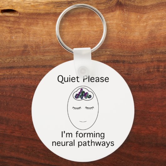 Ruhige Bitte: Ich mache Nervenbahnen. Schlüsselanhänger (Vorderseite)