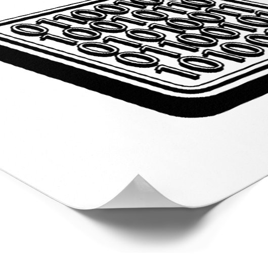 Ruhige Bitte Programmierer am Arbeitsplatz Poster (Ecke)