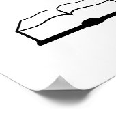 Ruhige Bitte Student am Arbeitsplatz Poster (Ecke)