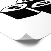 Ruhige Bitte Sushi Koch bei der Arbeit Poster (Ecke)