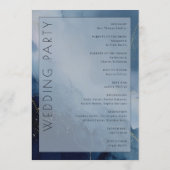 Ruhige Blaue Aquarellwellen Programm (Rückseite)