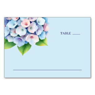 Ruhige Blaue Botanische Hortensie Tischnummer