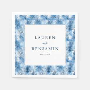 Ruhige Blaue Kiefern Serviette