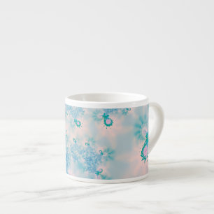 Ruhige blaue Meditations-Schmetterlings-Kunst Espressotasse