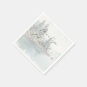 Ruhige blaue Seelandschaft Natur Serviette (Ecke)
