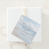 Ruhige blaue Strandwellen Geschenkanhänger (Beispiel)