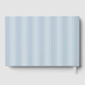 Ruhige Blaue Streifen Gästebuch (Rückseite)
