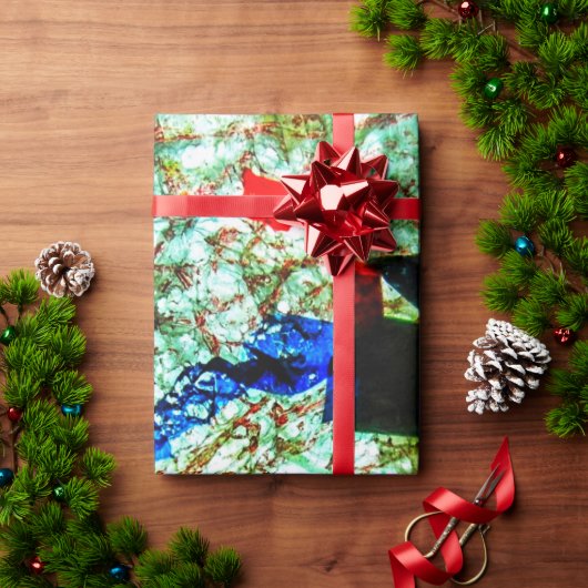 Ruhige blaue Textur Geschenkpapier, Glatte Textur Geschenkpapier (Feiertagsgeschenk)