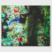 Ruhige blaue Textur Geschenkpapier, Glatte Textur Geschenkpapier (Flach)