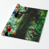 Ruhige blaue Textur Geschenkpapier, Glatte Textur Geschenkpapier (Ungerollt)