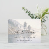 Ruhige Blaue Wasserfarbenlandschaft Begleitkarte (Stehend Vorderseite)