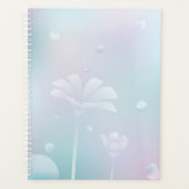 Ruhige Blumen-Hardcover-Tagesplaner Planer (Vorderseite)