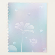 Ruhige Blumen-Hardcover-Tagesplaner