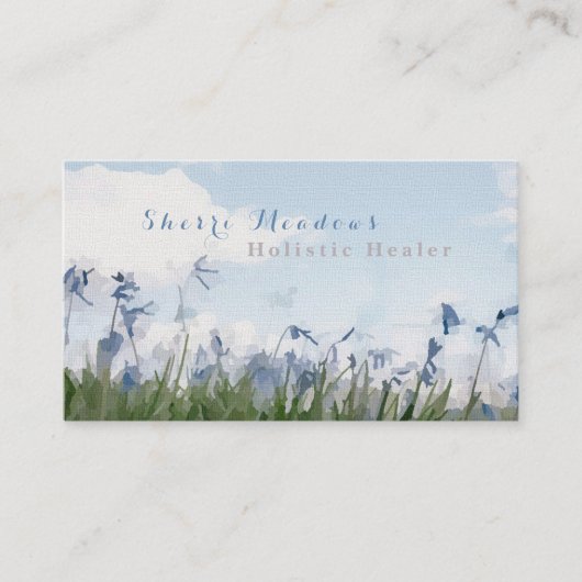 Ruhige botanische Wildblume-Visitenkarte Visitenkarte (Vorderseite)