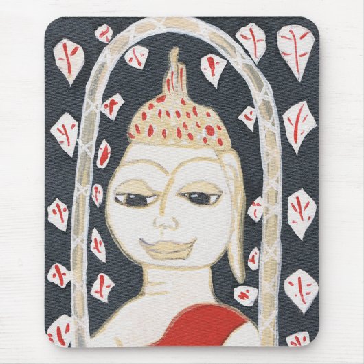 ruhige Buddha-Mausunterlage Mousepad (Vorne)