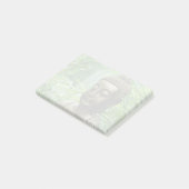 Ruhige Buddha-Statue in einem üppig grünen Wald Post-it Klebezettel (angewinkelt)