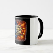 Ruhige-Chaos-Mutter-Tasse, Lustige Mutter-Kaffeeta Tasse (VorderseiteRechts)