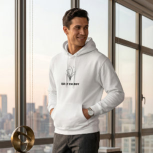 Ruhige Energie Minimalistische Linienkunst Benutze Hoodie