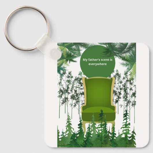 Ruhige Erinnerung an das Naturdesign Schlüsselanhänger (Vorderseite)