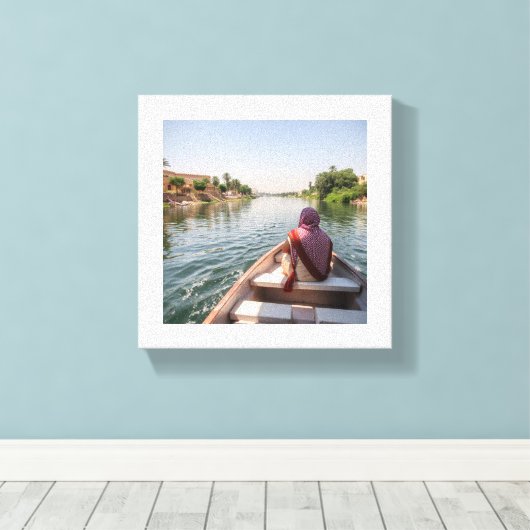 Ruhige Fahrt auf dem Nil Leinwanddruck (Insitu (Holzboden))