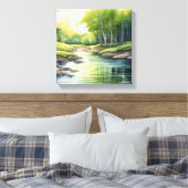 Ruhige Flussufer Leinwanddruck (Insitu (Schlafzimmer))