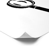 Ruhige Forensiker am Arbeitsplatz Poster (Ecke)