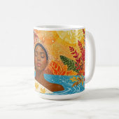 Ruhige Frau  Kaffeetasse (VorderseiteRechts)
