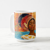 Ruhige Frau  Kaffeetasse (Vorderseite Links)