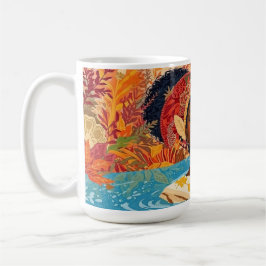 Ruhige Frau  Kaffeetasse
