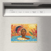 Ruhige Frau  Magnet (In Situ (Geschirrspüler))